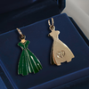 Rosemary’s Evergreen Velvet Party Dress Charm