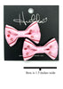 Pink & Red Stars Bow Tie Earrings