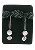 Black & White Bow Tie Earrings