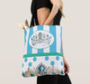 King Louis Crown Print Tote