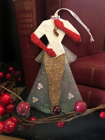 “Mandy” Christmas Ornament Inspired by Vera Ellen’s Costume in Irving Berlin’s White Christmas