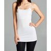 Tan Cami Tank with Built In Bra and Adjustable Strap